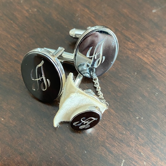 Vintage VTG 18 Piece Cuff Link Tie Clip Lapel Pin Lot - Picture 3 of 7